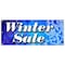 Signmission WINTER SALE BANNER SIGN store clearance signs huge 50% 25% 10% off B-120 Winter Sale - alternate 1